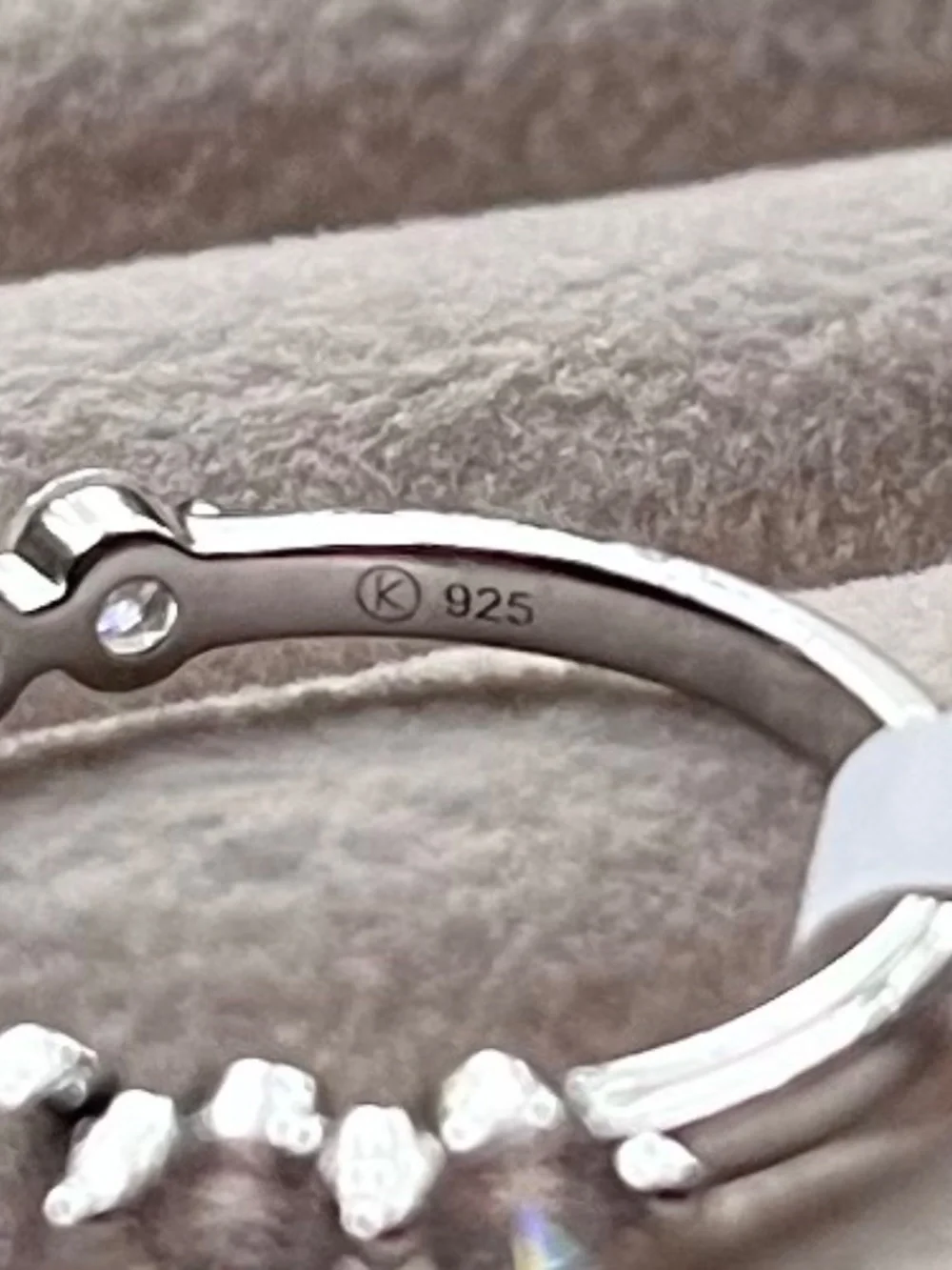 R119 | 925 Sterling Silver Half Eternity Band